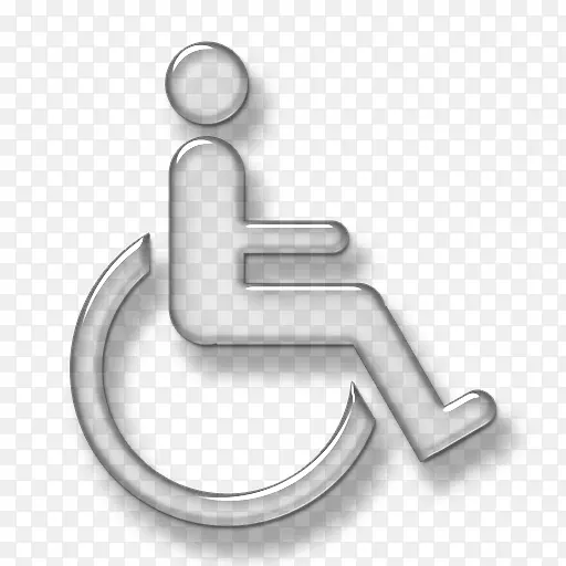 残疾轮椅国际通行标志药物停车场-轮椅