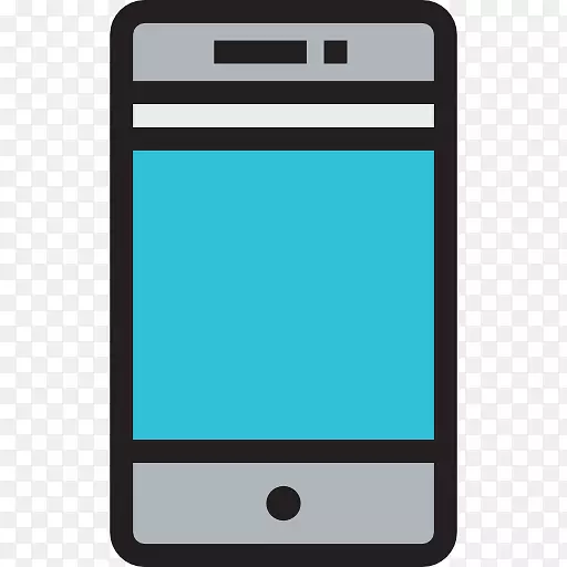 特征电话iphone 6电脑图标可伸缩图形智能手机