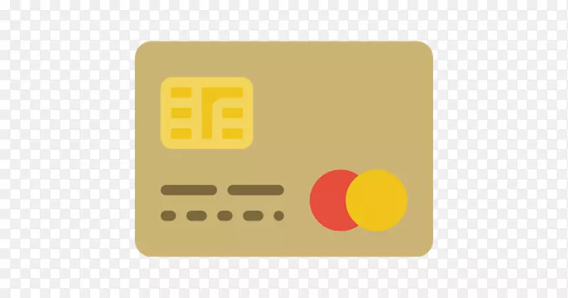商标字体黄色产品-信用卡透明背景