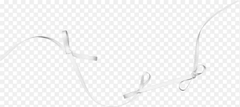 白色彩带png图片图像蝴蝶结丝带