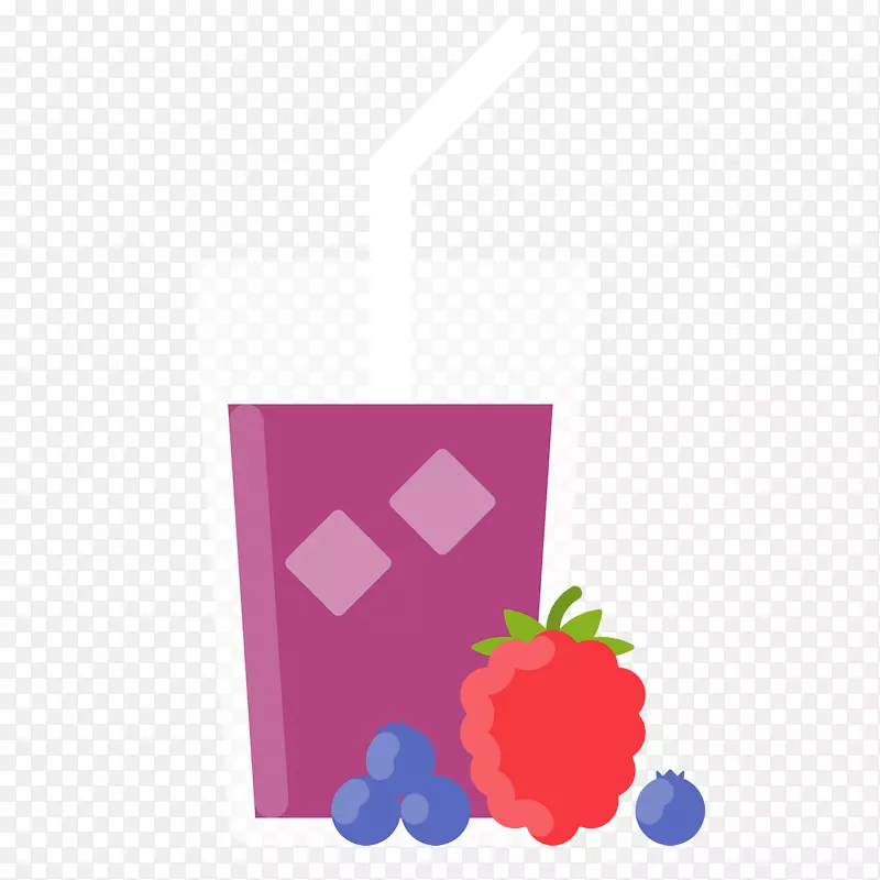 啤酒果汁png图片饮料水果蓝莓设计元素
