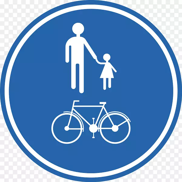 交通标志摄影步行车-自行车