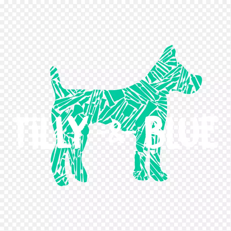 蒂莉和蓝色帕格法国斗牛犬宠物荔枝和狗肉节-喜爱的水彩画