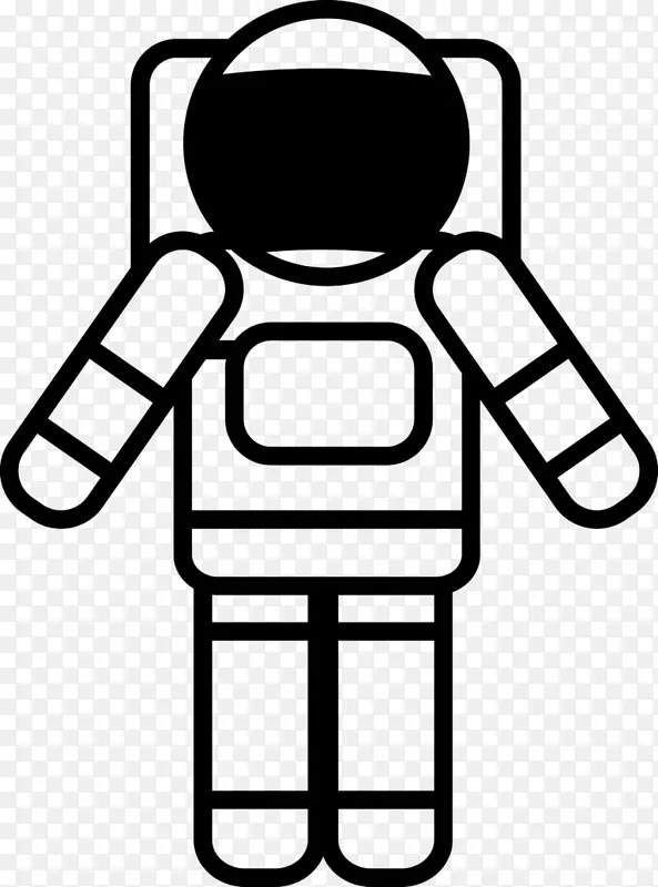剪贴画太空套装插图宇航员
