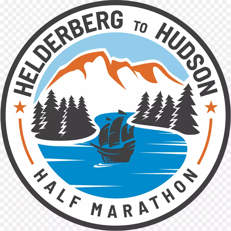 海德伯格到哈德逊半程马拉松标志斯林格兰-贝格横幅