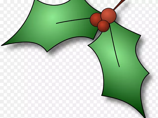 剪贴画圣诞图案圣诞日图形普通冬青-杨木横幅