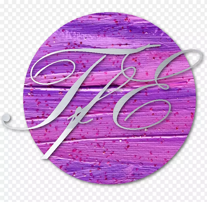 紫色字型徽章