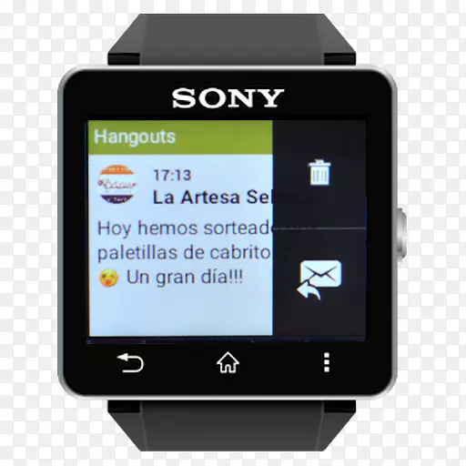 观看索尼智能手表2 SW2。带金属android应用程序包索尼公司-Viber apk