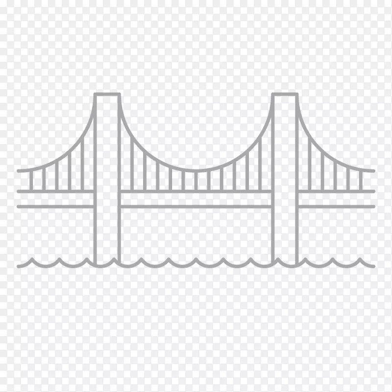 剪贴画布鲁克林桥图形金门桥绘图.防火底座