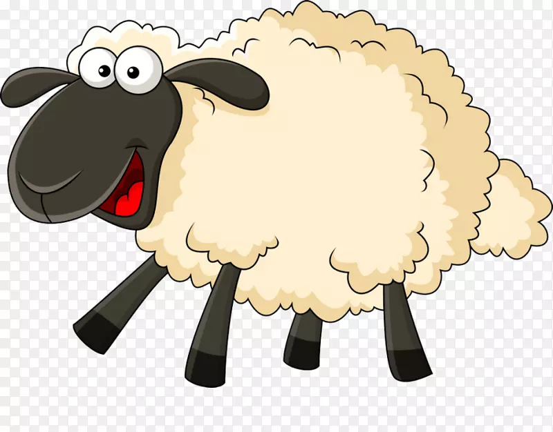 绵羊图形卡通插图免费绵羊