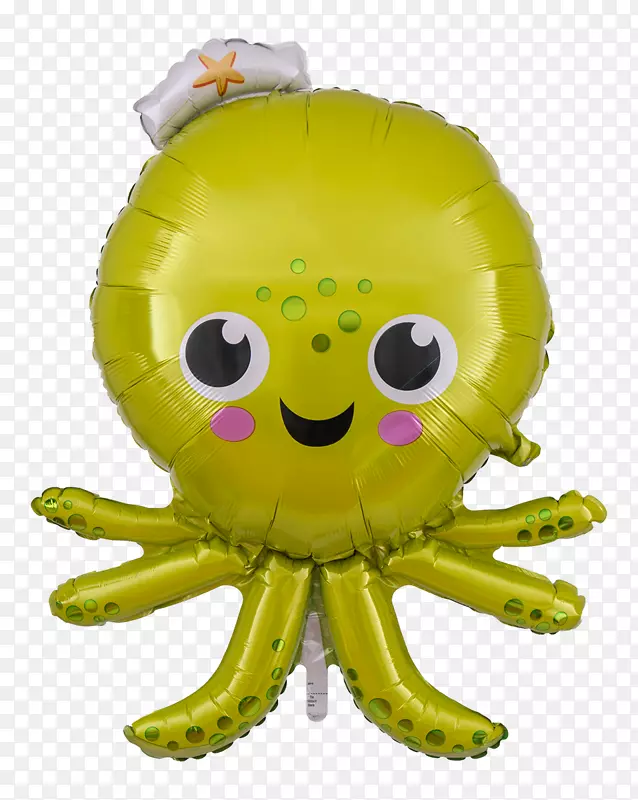 章鱼生日气球派对氦-生日