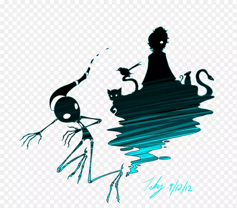 剪贴画黑白标志人类行为剪影-bhi图形