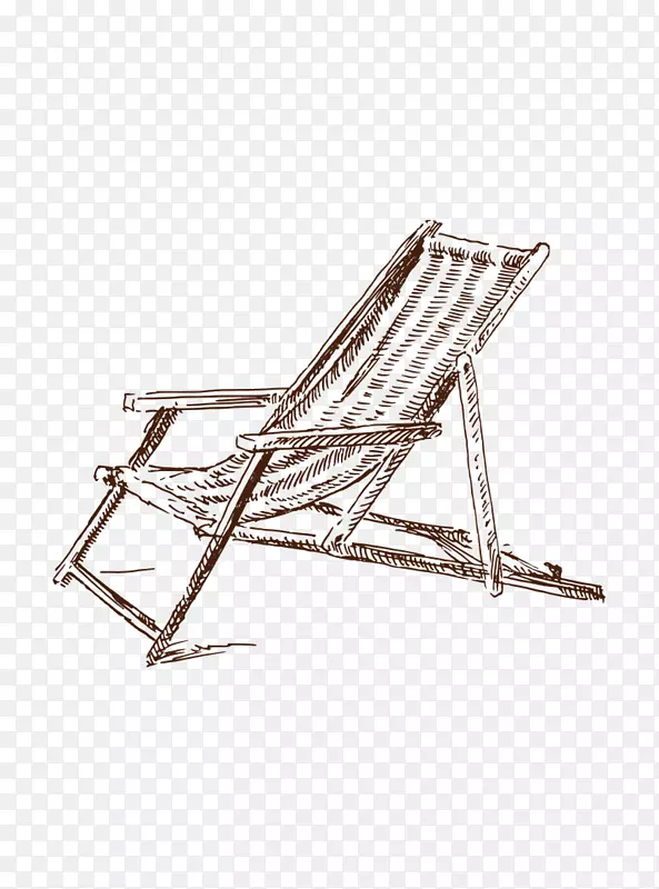 海滩酒店椅子形象海滨度假胜地-剪刀按钮