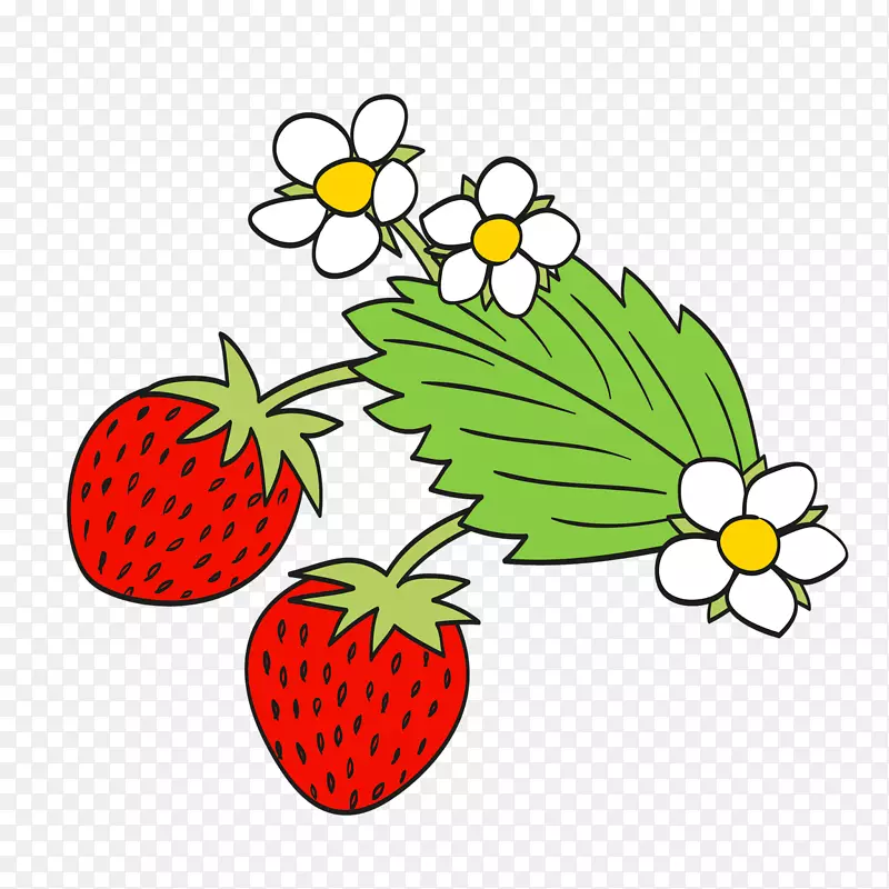 草莓玛雅蜜蜂剪贴画七月博客-草莓
