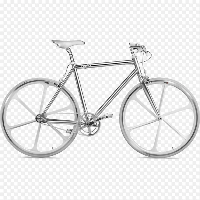 小贩商店赛车自行车固定档自行车单速自行车