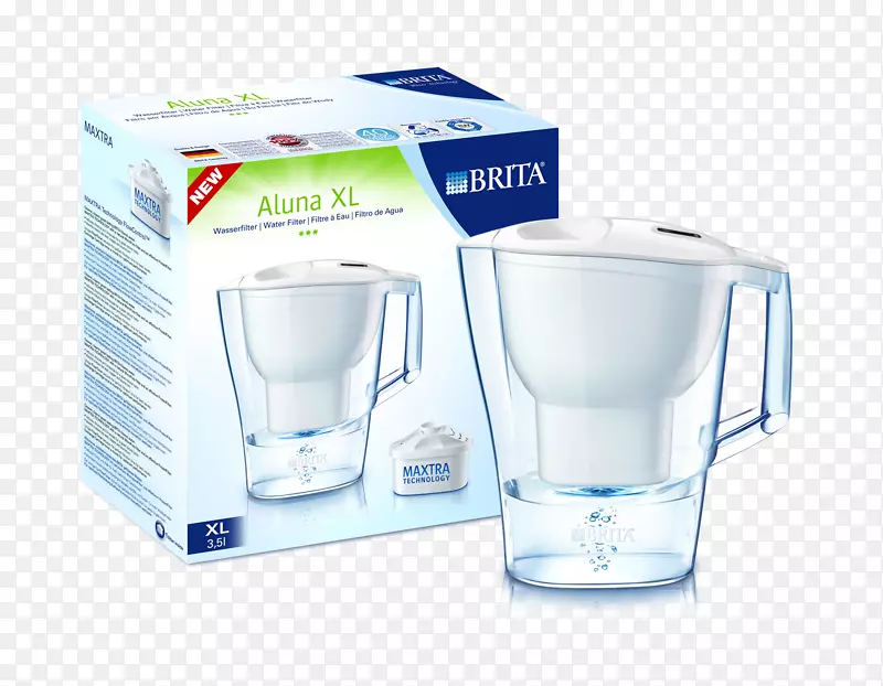 Brita Maxtra+水过滤器盒Brita GmbH Brita Aluna冷却白水过滤器过滤-Brita设计元素