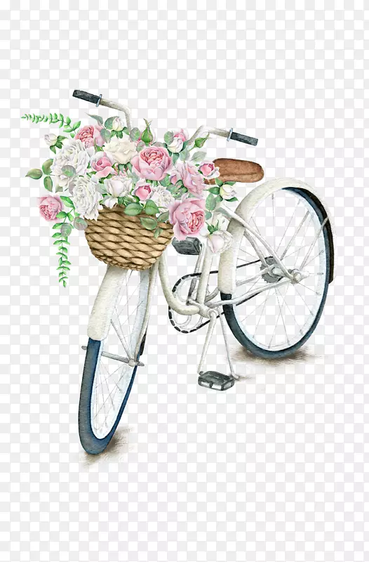 自行车篮夹艺术自行车-自行车