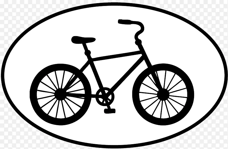 自行车剪贴画摩托车自行车插图-自行车
