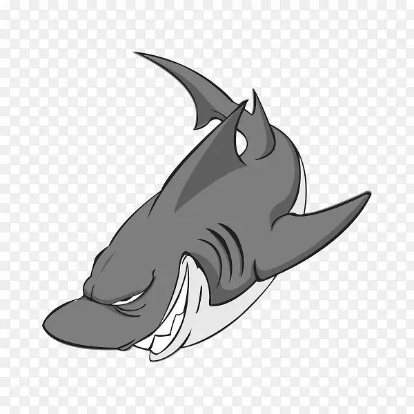 虎鲨剪贴画-免费海豚-鲨鱼