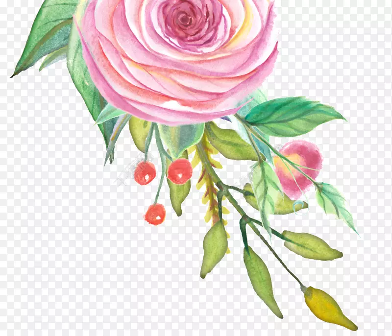 花园玫瑰花束设计生日-浏览点缀