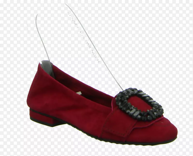 绒面鞋红.m-双头鞋图例