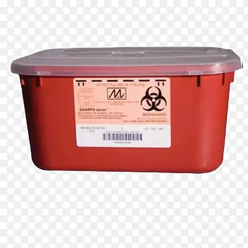 锐器废物容器生物危害垃圾箱和废纸篮-10加仑集装箱