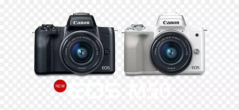 佳能Eos M50佳能透镜安装佳能m 100无镜片可互换镜头照相机