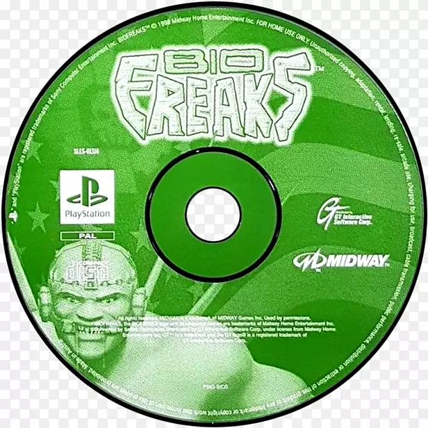 生物f.r.e.a.k.s.光盘PlayStation盒产品-生物传单
