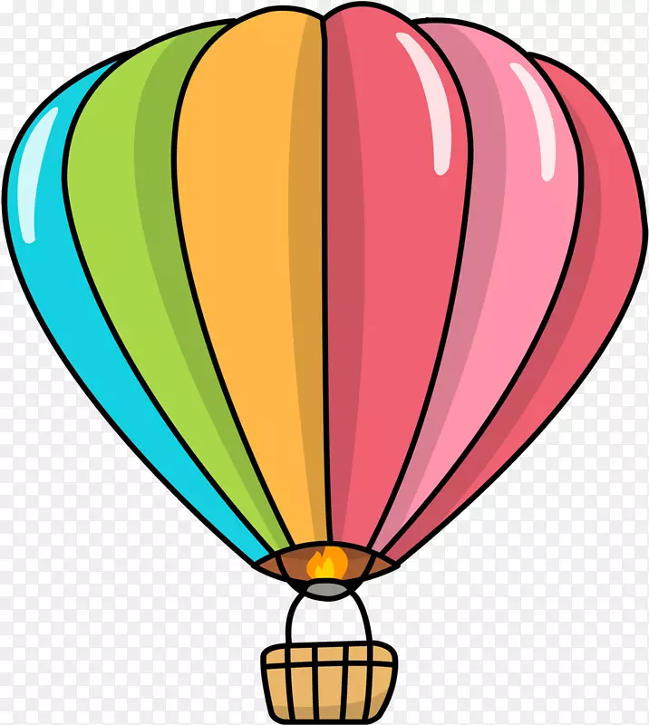 剪贴画：运输热气球图像-气球