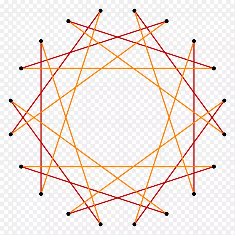 星形多边形正多边形二十角点规则多边形框架