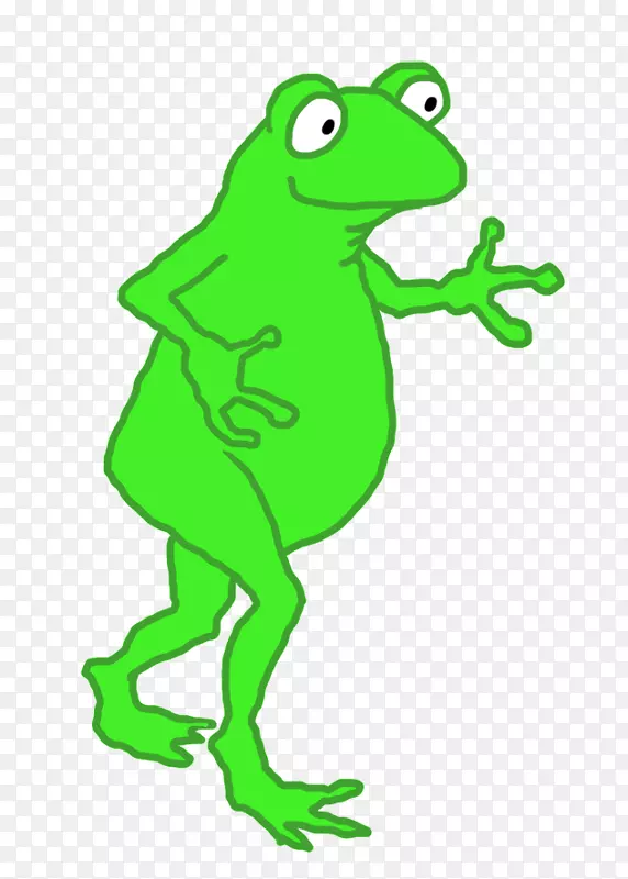 蟾蜍剪贴画青蛙卡通形象-青蛙