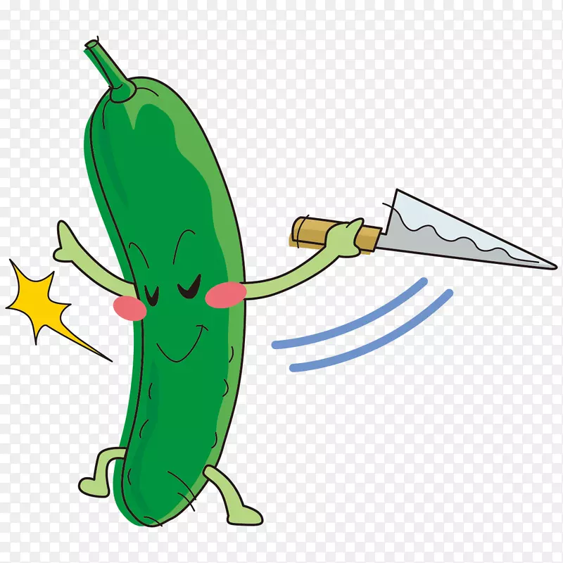 蔬菜png图片卡通南瓜插图-黄瓜