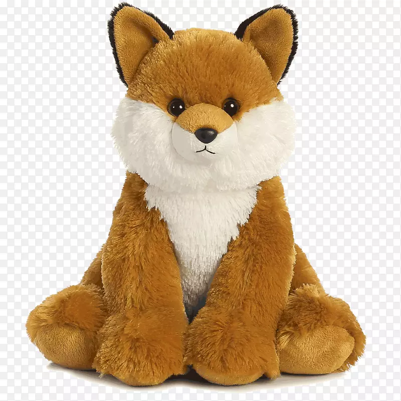 红狐毛绒玩具&可爱的玩具小狗-小狗