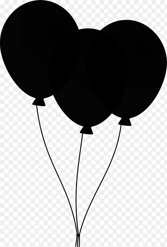 花气球黑色m