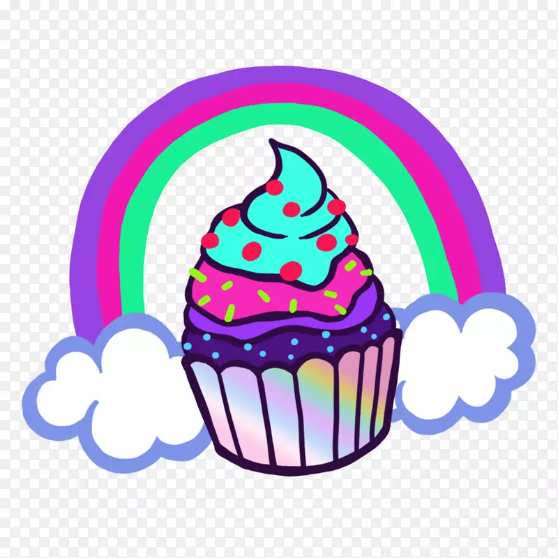 剪贴画产品蛋糕烘焙.卡通彩虹蛋糕