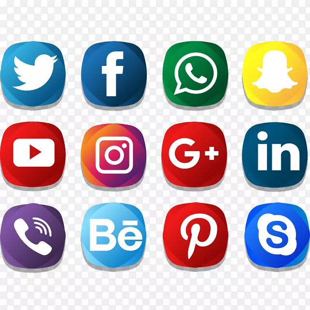 图标：社交媒体图标图形标志电脑图标剪贴画社会媒体