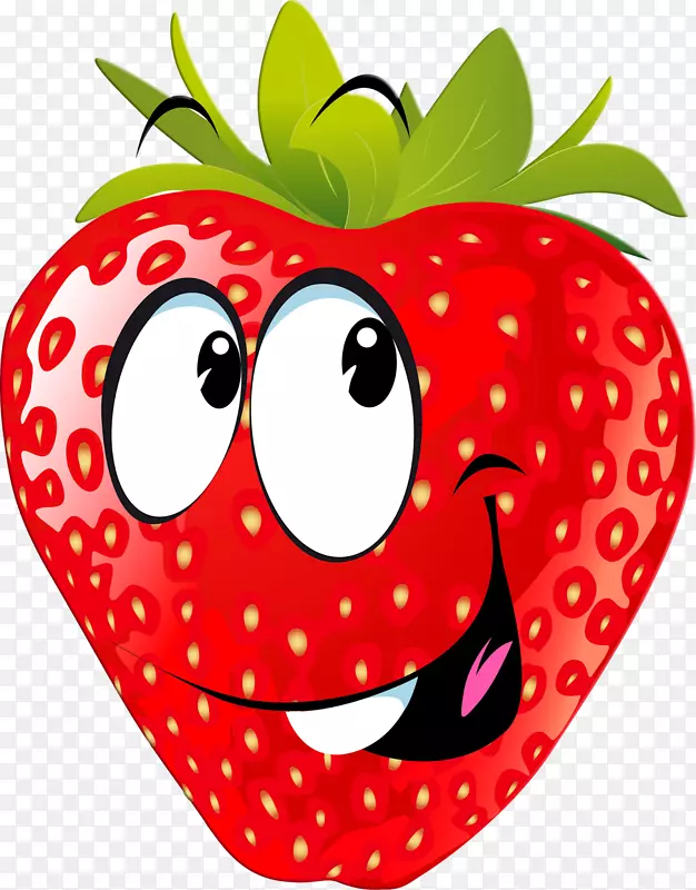 草莓剪贴画水果卡通png图片.草莓