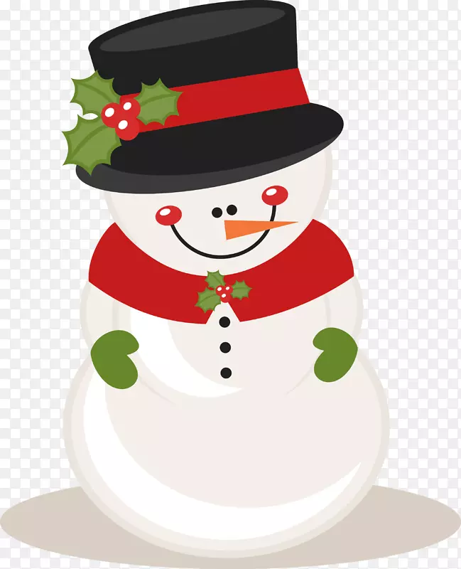 圣诞老人雪人圣诞节圣诞剪贴画圣诞老人