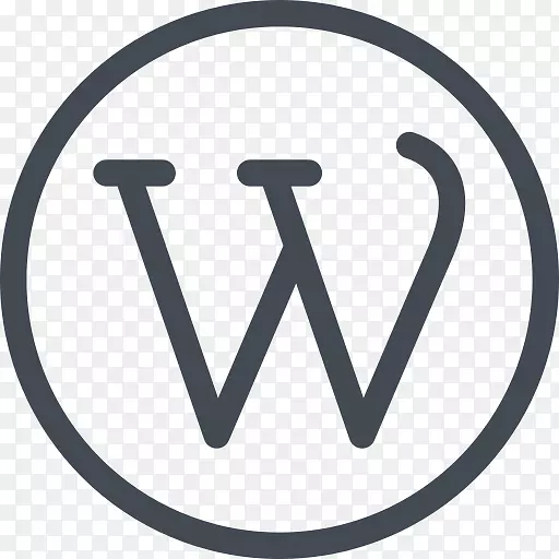 徽标组织字体产品设计-WordPress图标