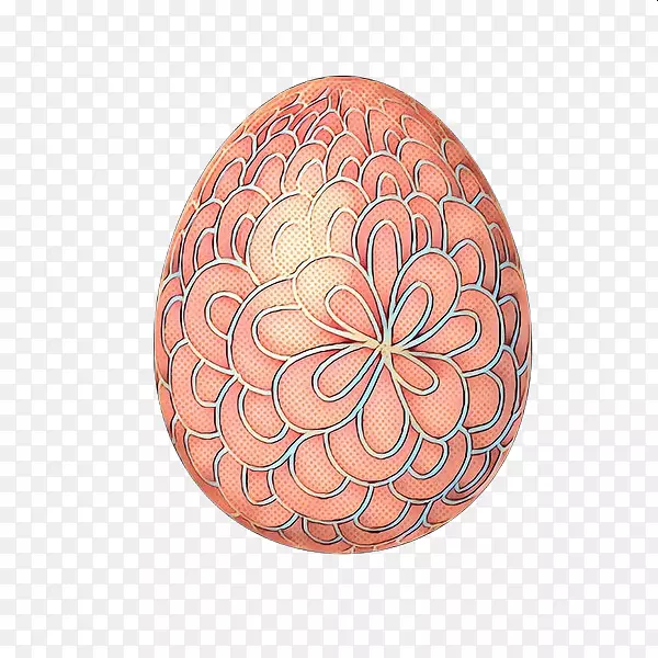 复活节彩蛋图案橙色。
