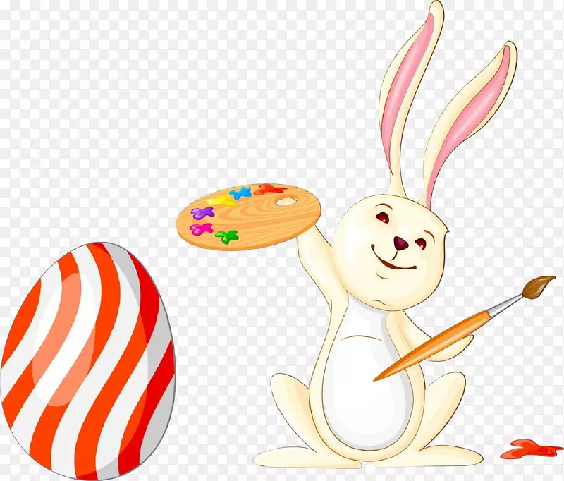 复活节兔子夹艺术食品玩具