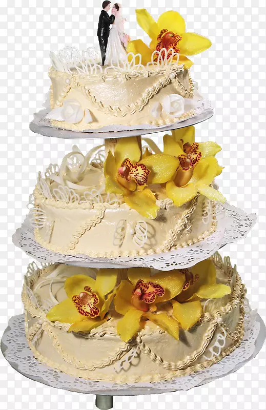 糖蛋糕，糖霜和糖霜，婚礼蛋糕-婚礼蛋糕