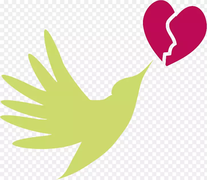 心血管疾病剪辑艺术心脏循环系统-石灰绿鸽子