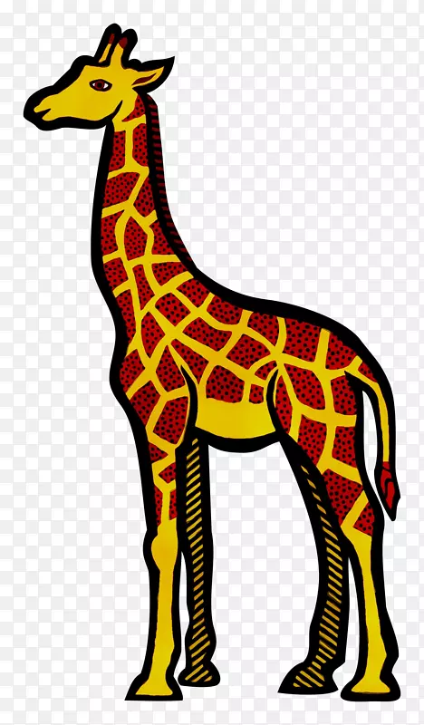 长颈鹿剪贴画图形设计股