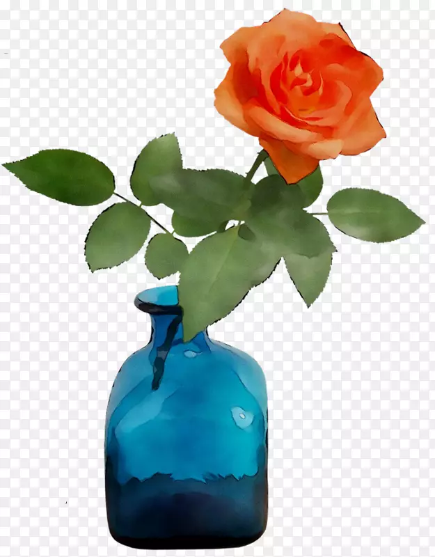 花园玫瑰花瓶静物摄影剪花