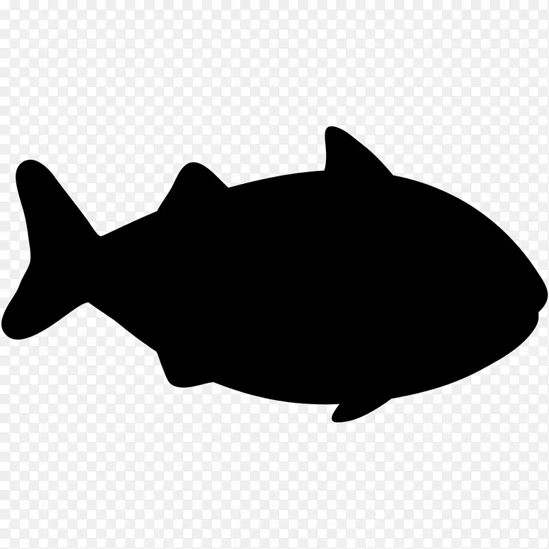 剪贴画剪影动物黑鱼