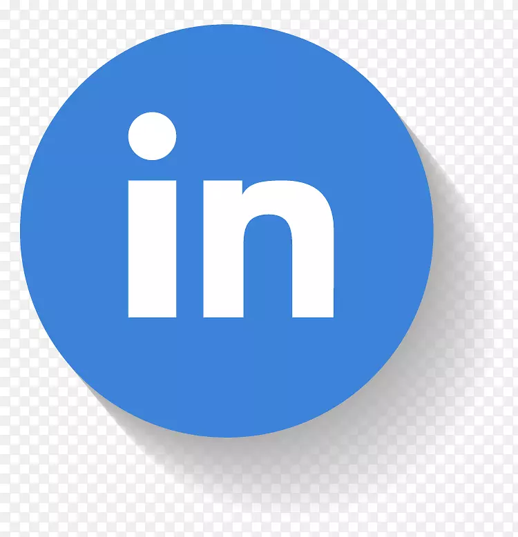 蓝色号码数字标识-LinkedIn按钮