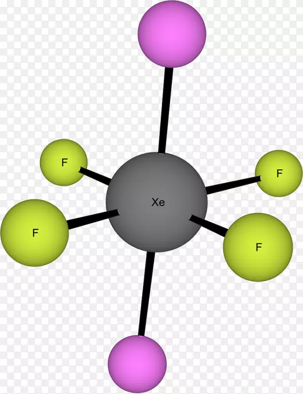 VSEPR理论化学五氟化溴电子库格尔肯莫德尔-五角双锥分子PNG VSEPR理论