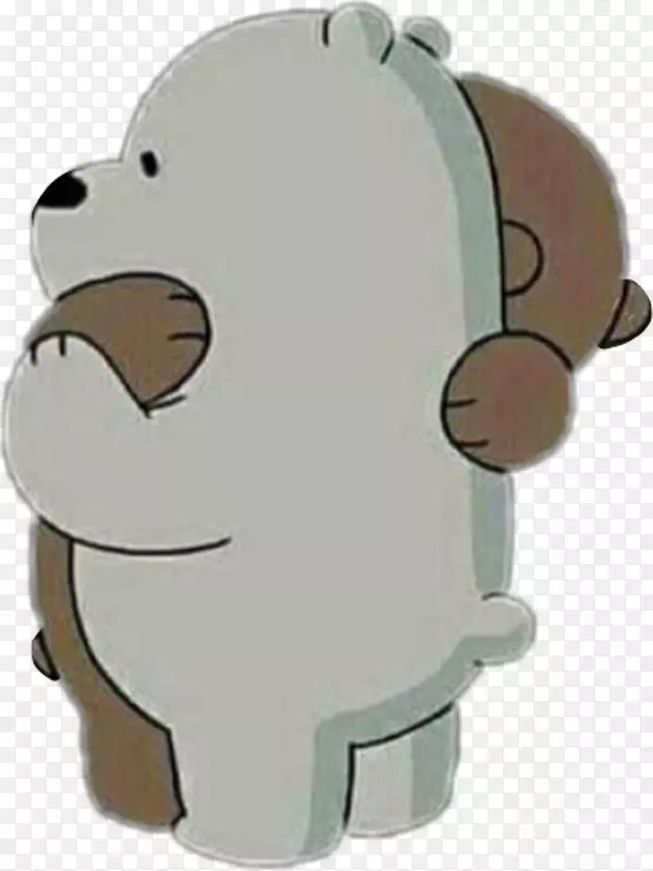 图片、视频、png图片、视觉艺术贴纸.北极熊画PNG Brown