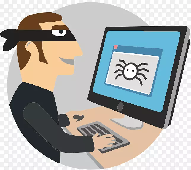 安全黑客剪辑艺术电脑安全网络钓鱼-黑客PNG电脑安全